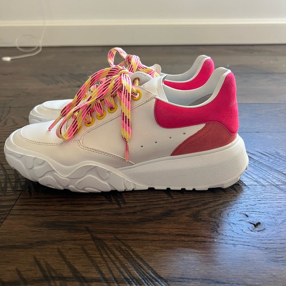 Alexander Mcqueen Oversized Court Trainer Sneakers - Picture 2 of 5
